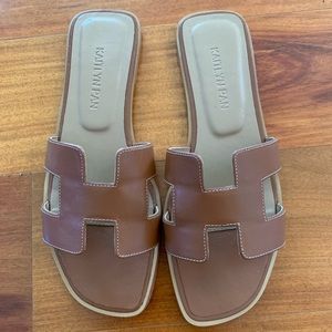 Kaitlyn Pan Kaylee Genuine Leather Cut Out sandals